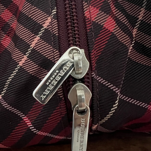 Burberry blue label nova check red and brown mini tote - Picture 5 of 12